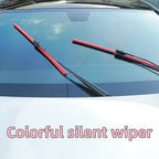 Colourful Silent Windshield Wipers - Easy to install quick-release clip, Durable and Wear-resistant Stylish Design for Clear, Quiet Drives!