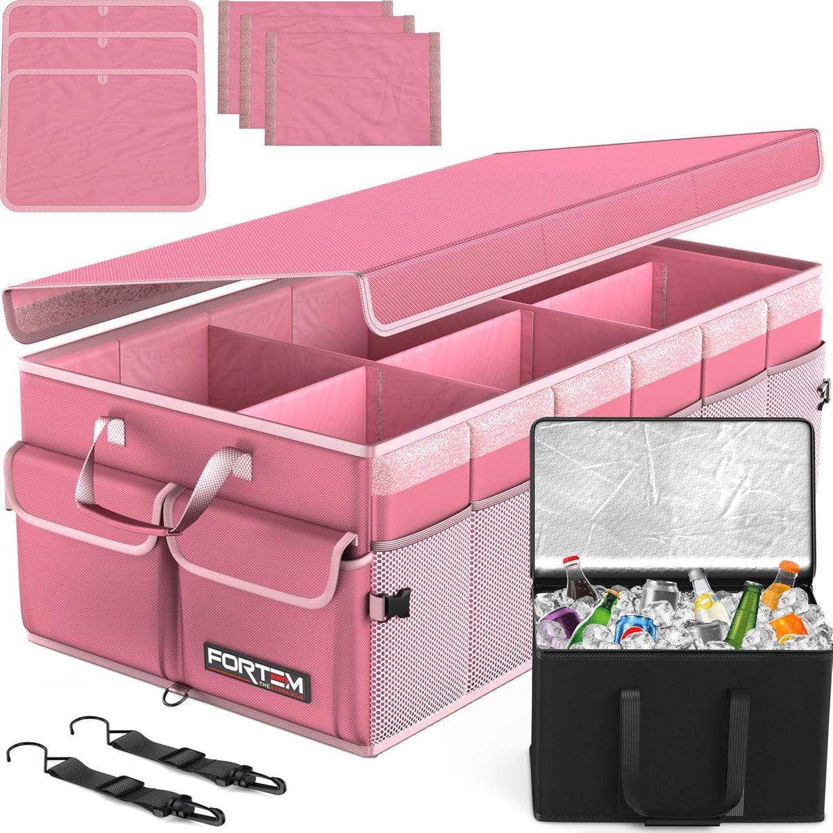 🚗 Heavy Duty Car Trunk Organizer – Foldable Multi-Compartment Storage Solution for SUV, Sedan & Truck
