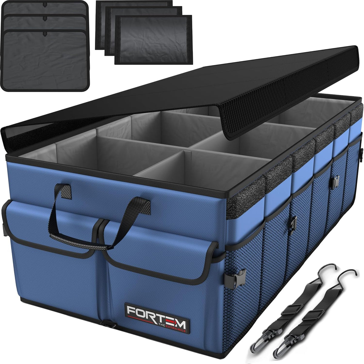🚗 Heavy Duty Car Trunk Organizer – Foldable Multi-Compartment Storage Solution for SUV, Sedan & Truck