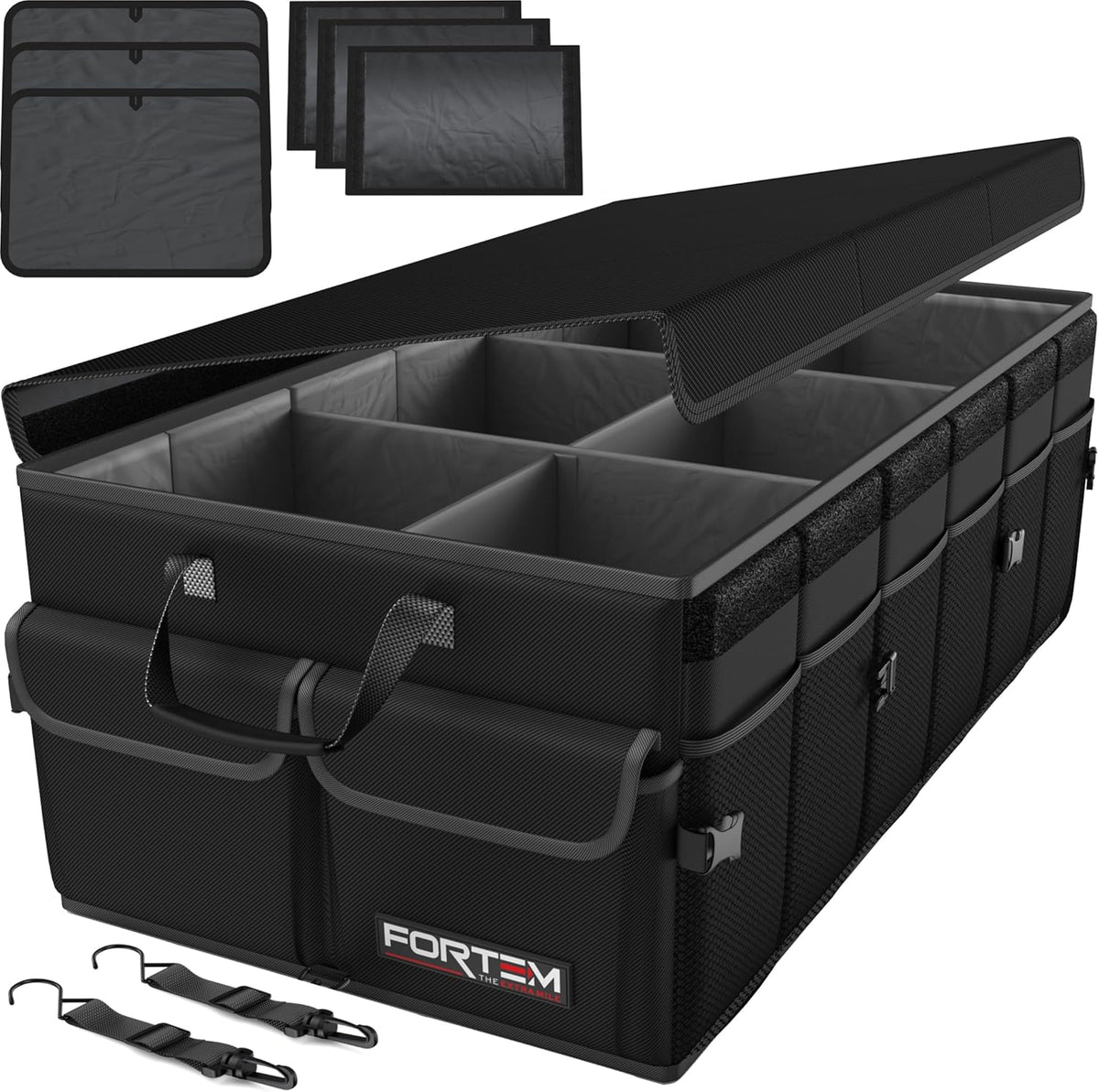 🚗 Heavy Duty Car Trunk Organizer – Foldable Multi-Compartment Storage Solution for SUV, Sedan & Truck