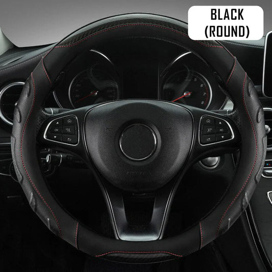 Car Steering Wheel Covers Universal Fit, Silaz Breathable Anti Slip Leather