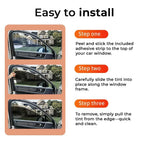 Universal Reduce Infrared Heat & Block UV by 99% Removable Window Tint Film for Cars - DIY Cut for Multiple ShapesMN2