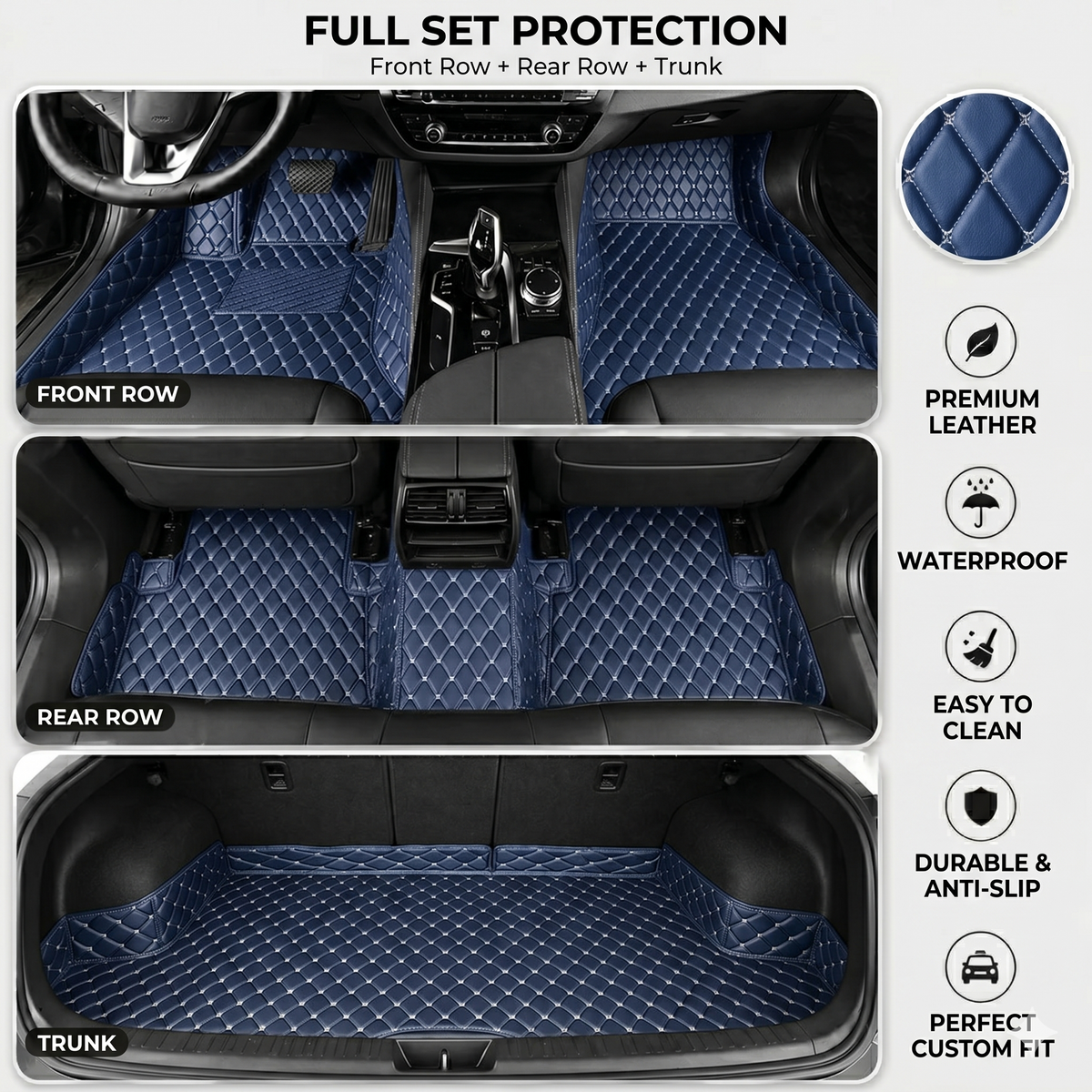 Elvie Heavy Duty Universal Fit Car Mats, SUVs, and TrucksMn