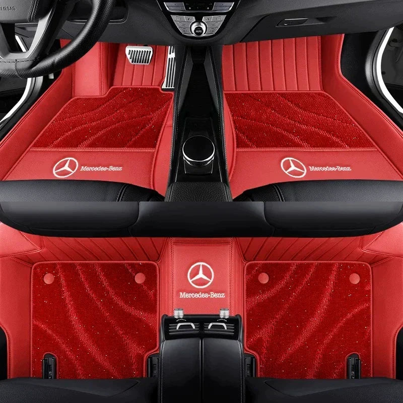 2026 Premium Full-Coverage Leather Car Floor Mats2
