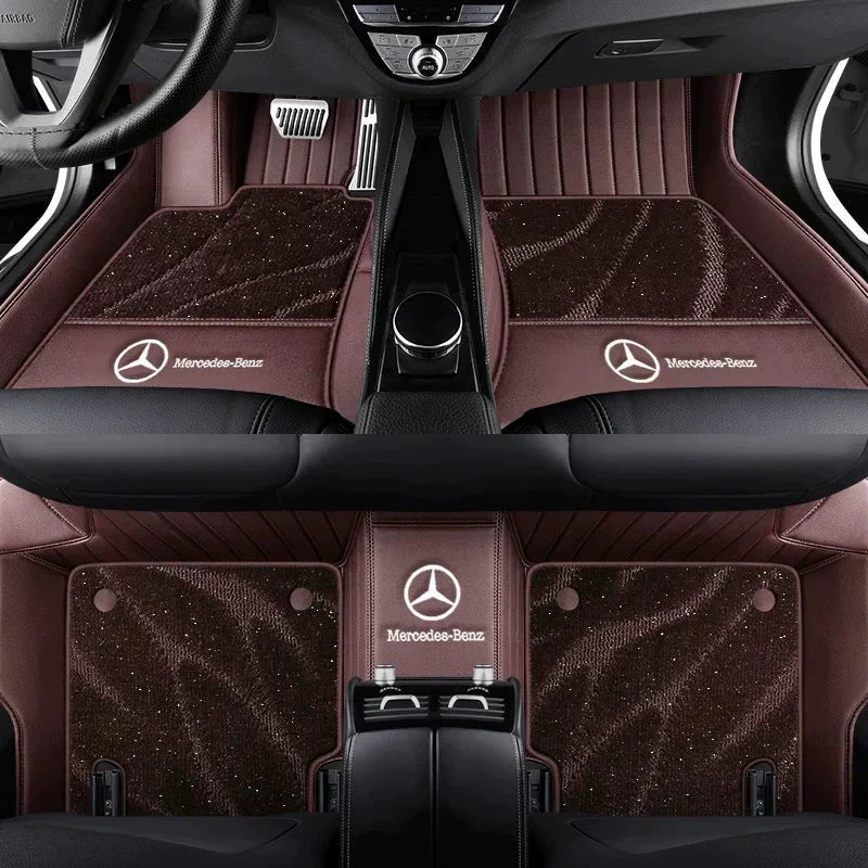 2026 Premium Full-Coverage Leather Car Floor Mats2