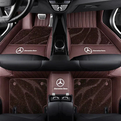2026 Premium Full-Coverage Leather Car Floor Mats2