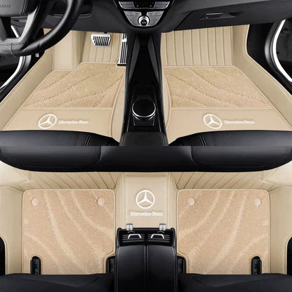 2026 Premium Full-Coverage Leather Car Floor Mats2