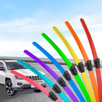 Colourful Silent Windshield Wipers - Easy to install quick-release clip, Durable and Wear-resistant Stylish Design for Clear, Quiet Drives!