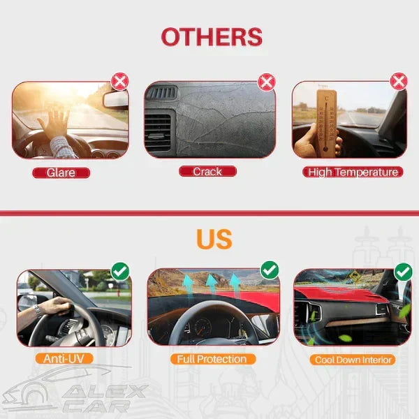 Apex Custom Fit Dashboard Mat Cover For Sedan, Hatchback, , MPV, Truck, SUV etc.